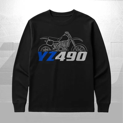 Camiseta manga larga para fans Yamaha YZ490 1982-1990 Foto 1 de 4