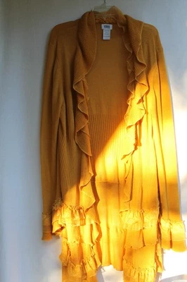 SUÉTER AMARILLO MOSTAZA TALLA 2X HECHO POR MONROEAND MAIN VINTAGE Foto 1 de 4