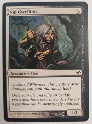 MTG Magic The Gathering Card Nip GwyllionCreature Hag White Black Conflux  - Image 1 of 2