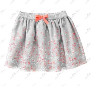 Gymboree Girls 4 Hello Happy Gray Square Confetti Skirt NWT - Picture 1 of 2