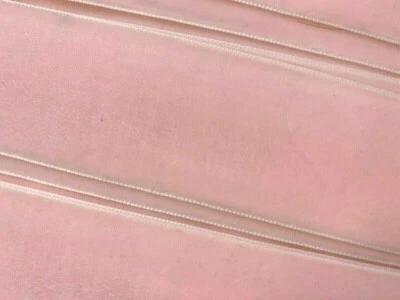 Vintage Velvet Ribbon 1.5" Rosebud Pink 3yds Made in Switzerland - Image 1 of 4