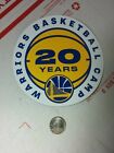 Rare GOLDEN STATE WARRIORS NBA Basketball CAMP 20 YRS ReFRIDGErator MAGNET 5" 