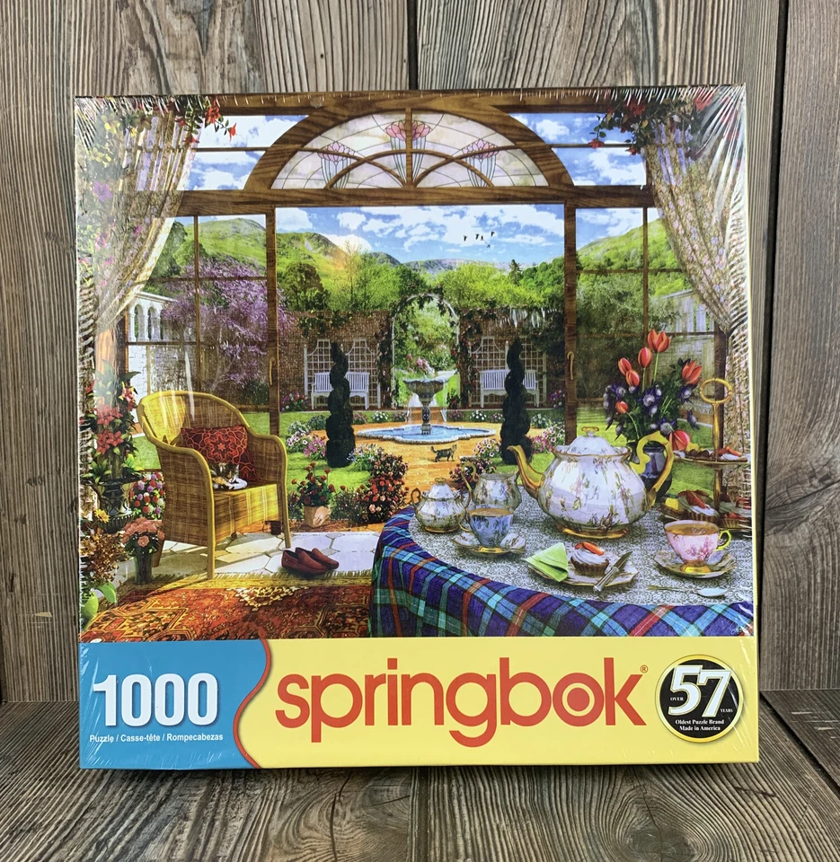 THE CONSERVATORY 1000 PIECE JIGSAW PUZZLE by SPRINGBOK ~ NEW & SEALED - Image 1 of 3