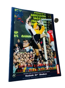 Football Programme Bolton Wanderers Vs Tottenham Hotspur 1997 Vintage ra - Picture 1 of 3