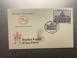 2025 Busta Filatelica FDC Basiliche Roma Basilica San Pietro in Vaticano - Picture 1 of 2