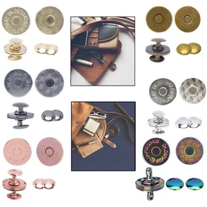 Sujetadores magnéticos a presión de 14/18 mm para chaqueta abrigos de cuero carteras 2-50 piezas - Imagen 1 de 33