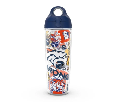 DENVER BRONCOS 24oz DOUBLE WALL, WATER BOTTLE FROM TERVIS Cover