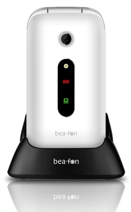 Beafon SL570 Handy SOS-Notruftaste Bluetooth Bea-fon Klapphandy weiss/silber