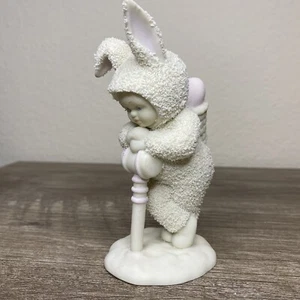 Vintage Dept 56 EASTER SNOWBUNNIES SNOWBABIES Playing Croquet 1996 Figure - Picture 1 of 9