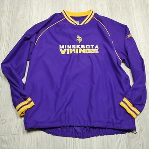 VINTAGE Reebok Minnesota Vikings NFL Football Jacket Coat Mens XL Extra LARGE - Picture 1 of 9