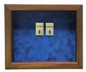 Queen's Regiment Medal Case. Black Frame - Picture 1 of 7