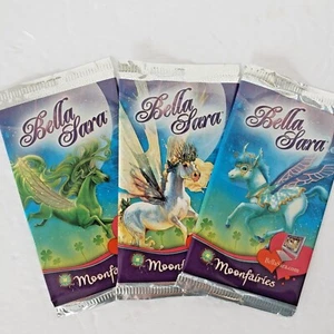 Bella Sara Moonfairies Lot of 3 Booster Pack New Sealed Moon Fairies CCG Cards - Picture 1 of 4