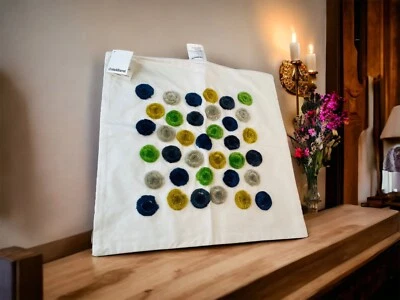 Crate & Barrel Astrid наволочка пододеяльник белый круг 100% хлопок 16 x 16 «молния новый - Изображение 1 из 4