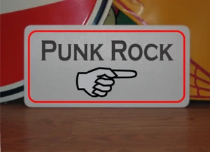 Punk Rock Pfeil Blechschild - Bild 1 von 3