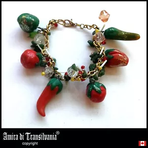 Chain Bracelet Charm Jewelry Woman Elegant Luxury Fashion Accessories Chili Hot - Picture 1 of 24