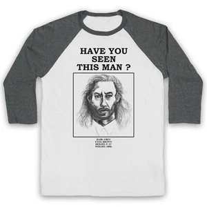 TWIN PEAKS KILLER BOB UNOFFICIAL WANTED POSTER TV SHOW 3/4 SLEEVE BASEBALL TEE - Picture 1 of 11