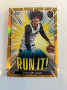 ADAM OUMIDDOCH 2023-24 TOPPS CHROME OTE  ROOKIE GOLD REFRACTOR RC 42/50 RUN IT! - Picture 1 of 2
