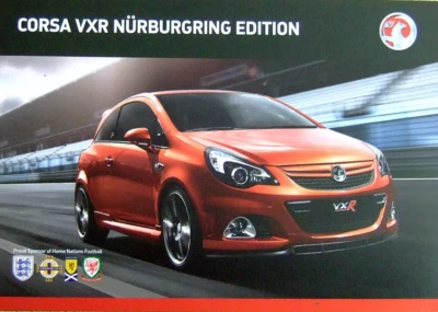 Vauxhall Corsa VXR Nurburgring Sales Brochure 2011 -  5 sides - Image 1 of 4