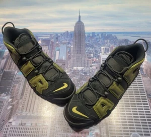 Nike Air More Uptempo '96 Black/Rough Green-Pilgrim Mens Size 13 DH8011 001 New - Picture 1 of 7