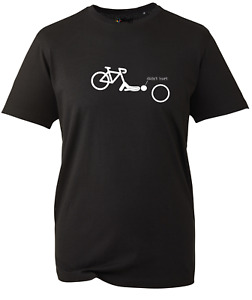 Cycle Didn't Hurt t shirt Cycling Bike White design 6 colours sizes S to 5XL