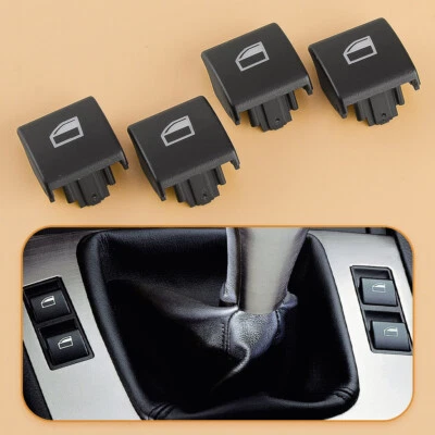 4X Window Switch Button Cap Set Fit for BMW 3 Series E46 E90 M3 X5 E53 X3 E83 vy - image 1 of 4
