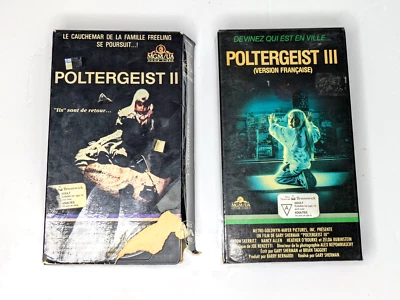 Poltergeist II & III (VHS) French Tested  - Image 1 of 4