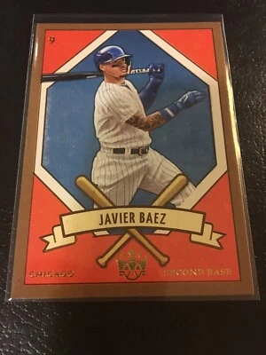2019 PANINI DIAMOND KINGS INSERT JAVIER BAEZ CUBS  NO. 205-8 - Image 1 of 2