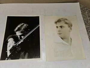 2 Vintage 30s/40s/50s Yehudi Menuhin Violinist Metropolitan Opera Co Photographs - Picture 1 of 2