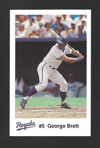1991 Royals Team Issue/ Police/ KC Life GEORGE BRETT Raw - KC Royals - HOF