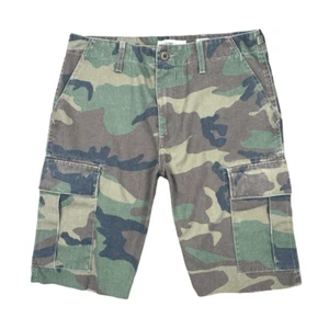 RE/DONE Originals Green Camouflage Cargo Crop Shorts Sample Size 26 Women’s - Picture 1 of 5