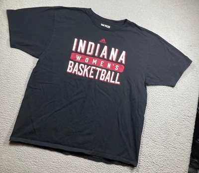 Indiana University Women's Basketball T Shirt Adult 2X Black Short Sleeve - Image 1 of 4