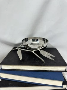 Michael Aram Bamboo Nut Bowl Leaves and Branches Signed 2013 Personalized - Picture 1 of 8