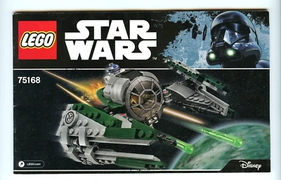 LEGO Star Wars 75168 Yoda's Jedi Starfighter Instruction Manual Booklet Only - Image 1 of 2
