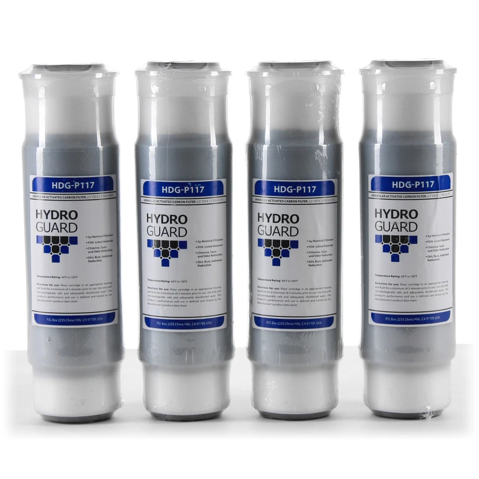 Aqua-Pure AP117 Cuno Compatible GAC Water Filters Premium Carbon HDG-P117 - 4 PK - Image 1 of 4