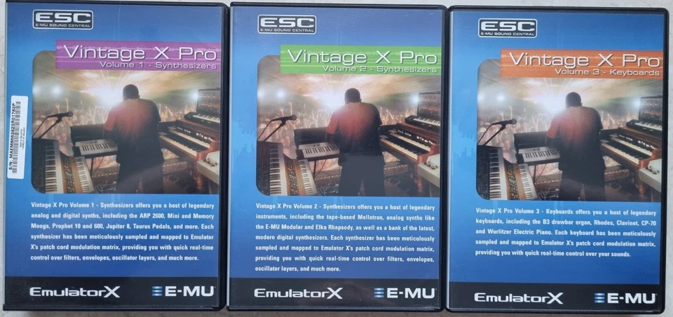 E-MU EmulatorX Vintage X Pro - Volume 1, 2, 3 - All 11 CDs - Image 1 of 1