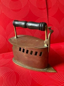 Antique Vintage Brass Charcoal Iron/Press Art Decoration - Picture 1 of 12