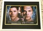 Supernatural cast signed 2012 SDCC poster Ackles Padalecki Collins FRAMED (JSA)