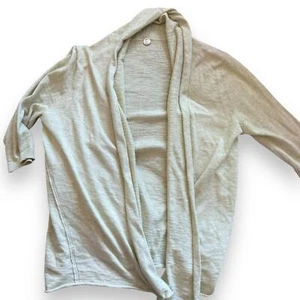 maglione cardigan maglia margaret o leary aperto leggero drappeggiato XS S - Foto 1 di 7