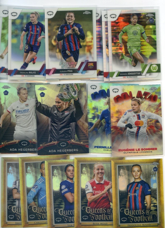 2022-23 Topps Chrome UEFA Women's PICK YOUR CARD for REFRACTOR + INSERT SET - Image 1 of 1