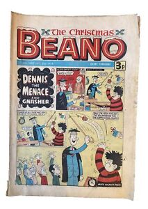 The Christmas Beano Comic Issue No 1692 December 21st 1974 Vintage Dennis