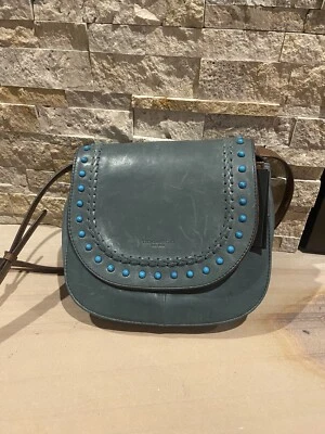 Bolso Tignanello Vintage Cuero Mojave Sillín RFID Nuevo Etiquetas Enebro Coñac Foto 1 de 4