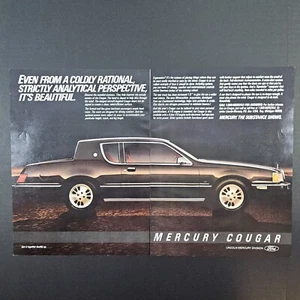 1983 Mercury Cougar Vintage Print Ad Ford Lincoln Troy MI Garage Mancave Shop - Picture 1 of 6