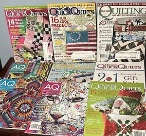 Lot of 9 Quilt Magazines McCalls Quick Quilting AQ American Quilter Patterns - Picture 1 of 24