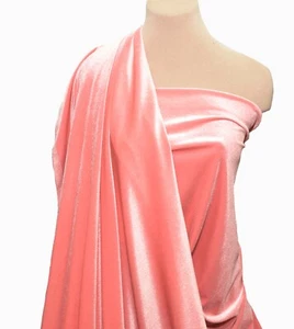 VELVET..STRETCH..ROSE BLUSH  BTY.. 58" WIDE.. FORMAL. COSPLAY, COSTUME  - Picture 1 of 1
