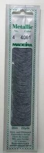 Madeira No. 4, 20m Metallic Hand Embroidery Thread, GRANITE Colour 4061 - Imagen 1 de 1
