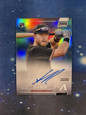 2022 Topps Stadium Club Chrome Seth Beer Refractor Rookie Auto RC Diamondbacks - Image 1 of 2