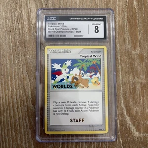 CGC 8 Tropical Wind Top Sixteen Pokemon Worlds 2009 Black Star Promo DP48 POP 31 - Bild 1 von 2