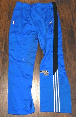 Orlando Magic Adidas Team Issued Warm Up Pants Blue 4XL Tall Damaged - Image 1 of 4