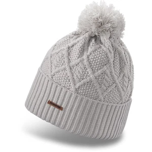 Dakine Mia Acrylic Cable Knit Pom Women's Beanie Silver Grey New - Picture 1 of 1