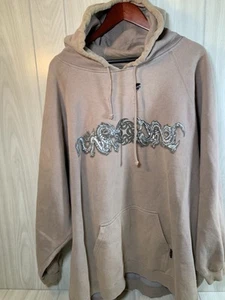 Distressed Dragons Hoodie TOP HEAVY CLOTHING Men’s 2X LARGE Beige Back Hit - Bild 1 von 14